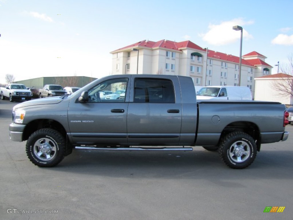 2007 Ram 1500 SLT Mega Cab 4x4 - Mineral Gray Metallic / Medium Slate Gray photo #4