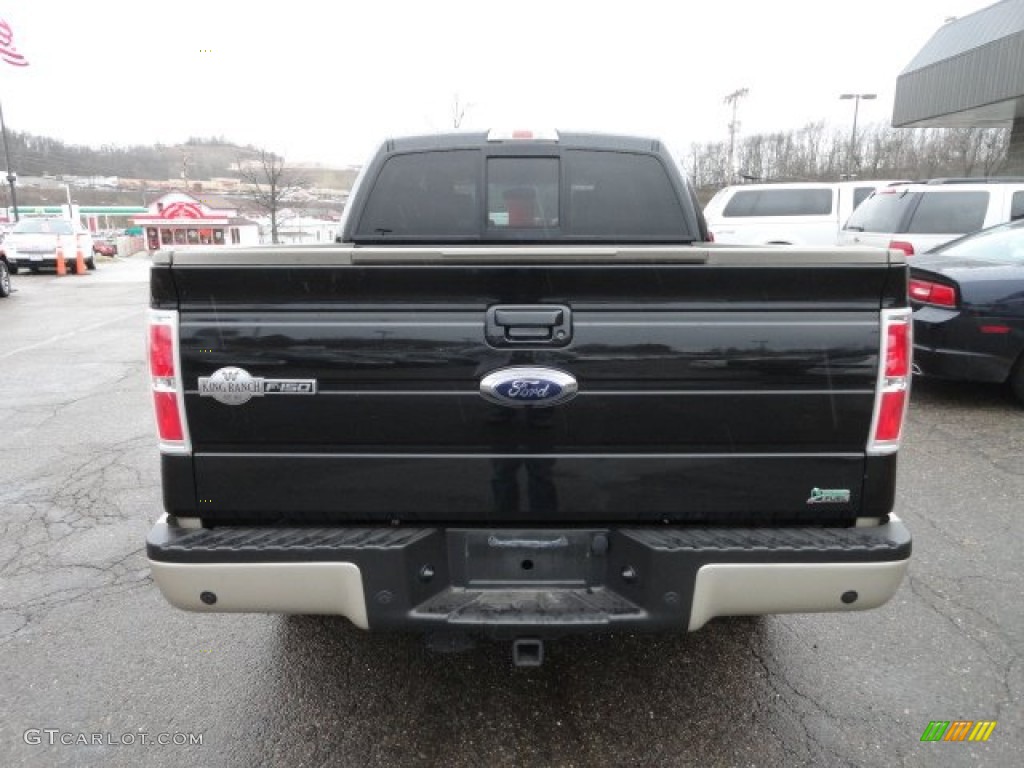 2010 F150 King Ranch SuperCrew 4x4 - Tuxedo Black / Chapparal Leather photo #3