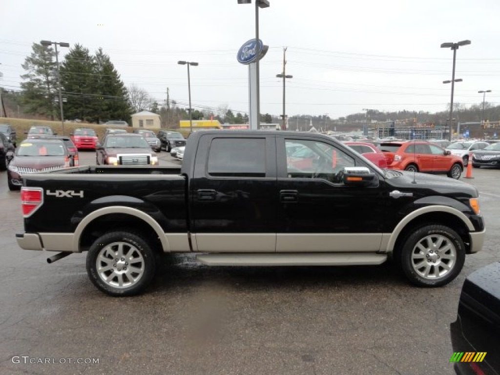 2010 F150 King Ranch SuperCrew 4x4 - Tuxedo Black / Chapparal Leather photo #5