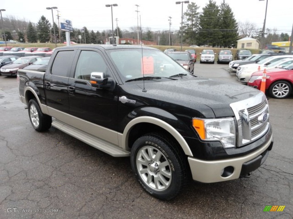 2010 F150 King Ranch SuperCrew 4x4 - Tuxedo Black / Chapparal Leather photo #6