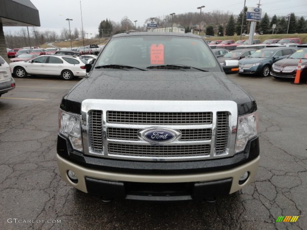 2010 F150 King Ranch SuperCrew 4x4 - Tuxedo Black / Chapparal Leather photo #7