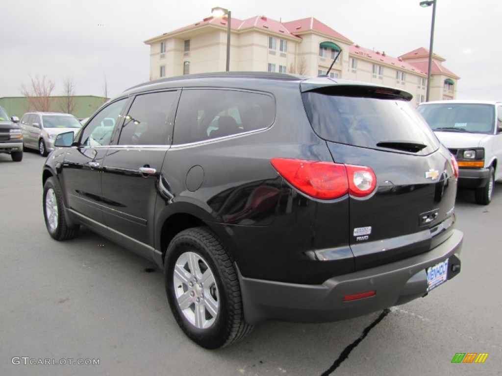 2011 Traverse LT AWD - Black Granite Metallic / Dark Gray/Light Gray photo #5