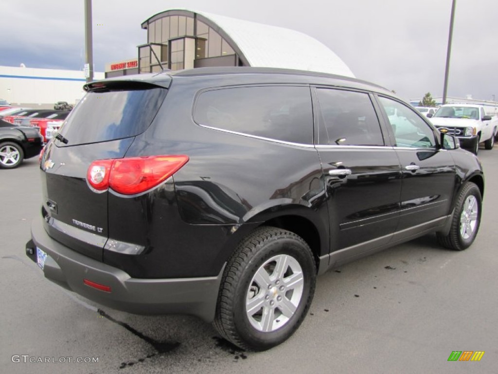 2011 Traverse LT AWD - Black Granite Metallic / Dark Gray/Light Gray photo #7
