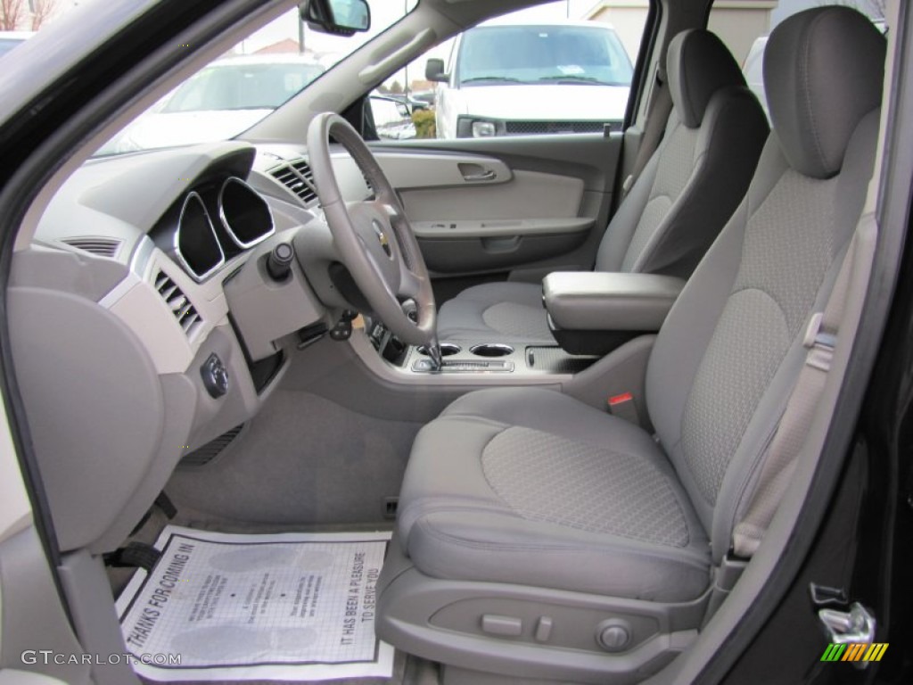 2011 Traverse LT AWD - Black Granite Metallic / Dark Gray/Light Gray photo #8