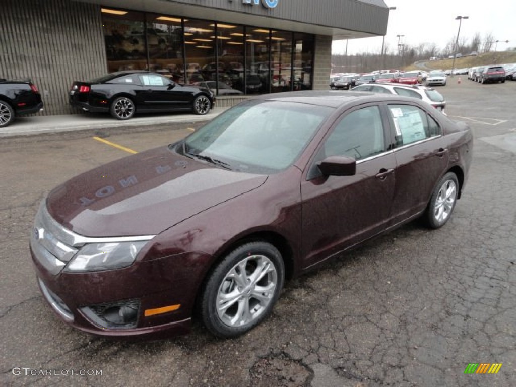 2012 Fusion SE - Bordeaux Reserve Metallic / Charcoal Black photo #8