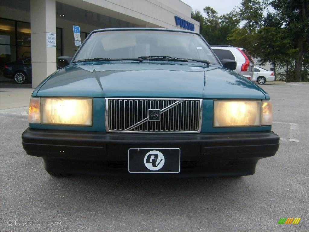 1994 940 Turbo Sedan - Blue Green Metallic / Tan photo #3