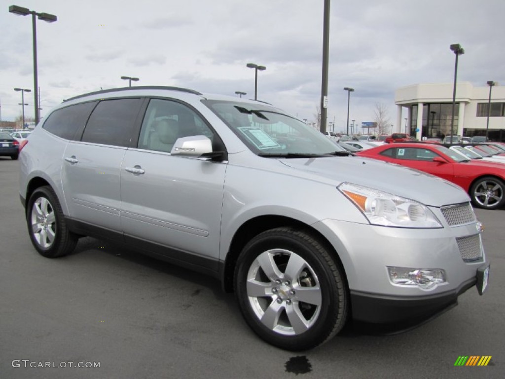 2012 Traverse LTZ AWD - Silver Ice Metallic / Light Gray/Ebony photo #1