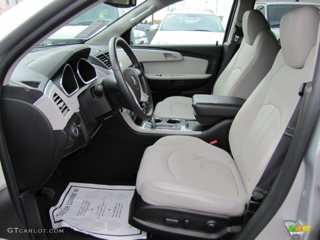 Light Gray/Ebony Interior 2012 Chevrolet Traverse LTZ AWD Photo #61857810