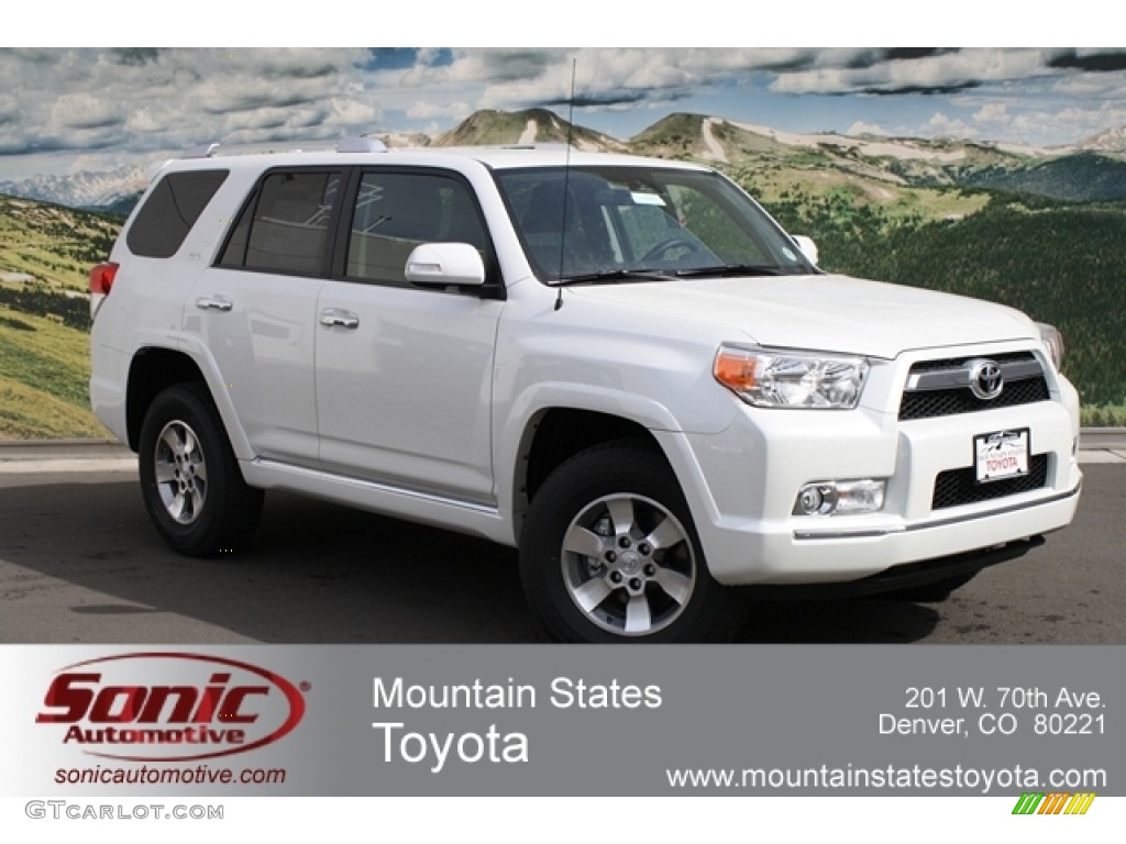 2012 4Runner SR5 4x4 - Blizzard White Pearl / Graphite photo #1