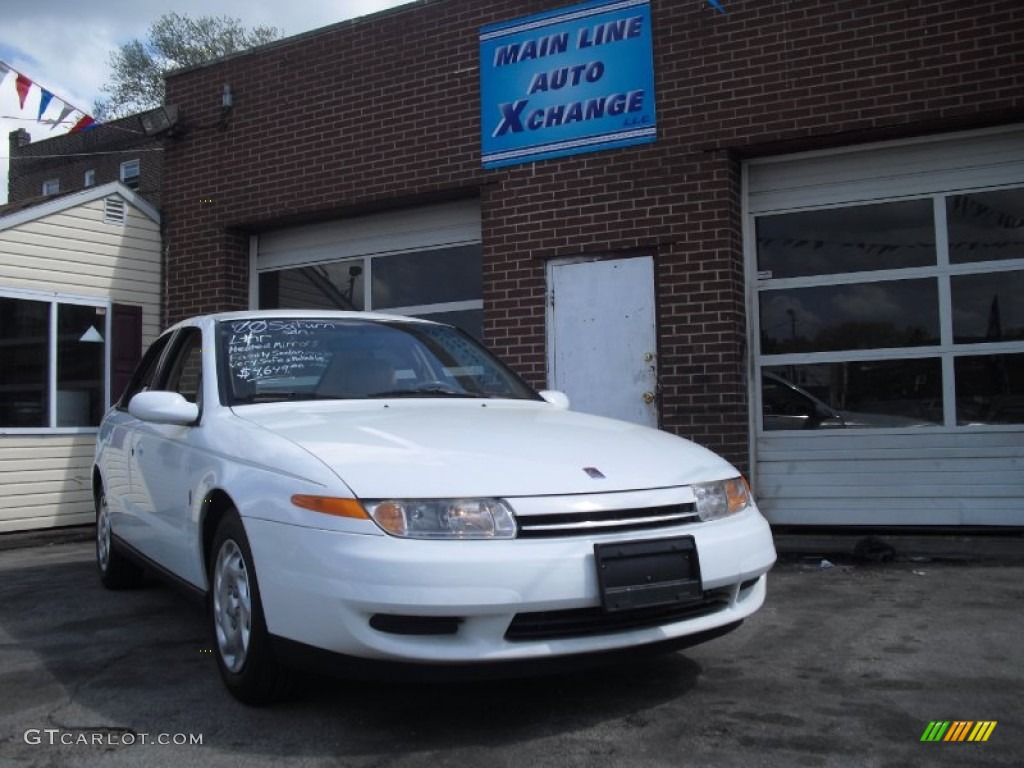 2000 L Series LS1 Sedan - Bright White / Medium Tan photo #2