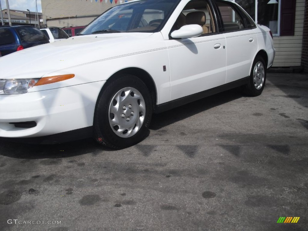 2000 L Series LS1 Sedan - Bright White / Medium Tan photo #4