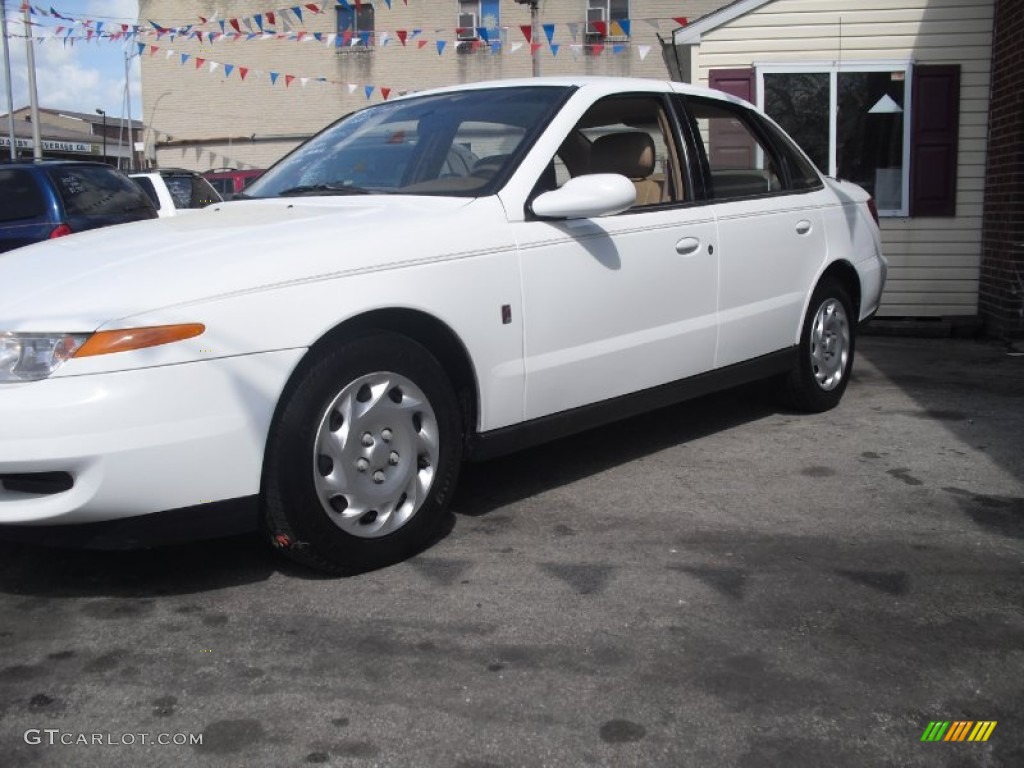 2000 L Series LS1 Sedan - Bright White / Medium Tan photo #5