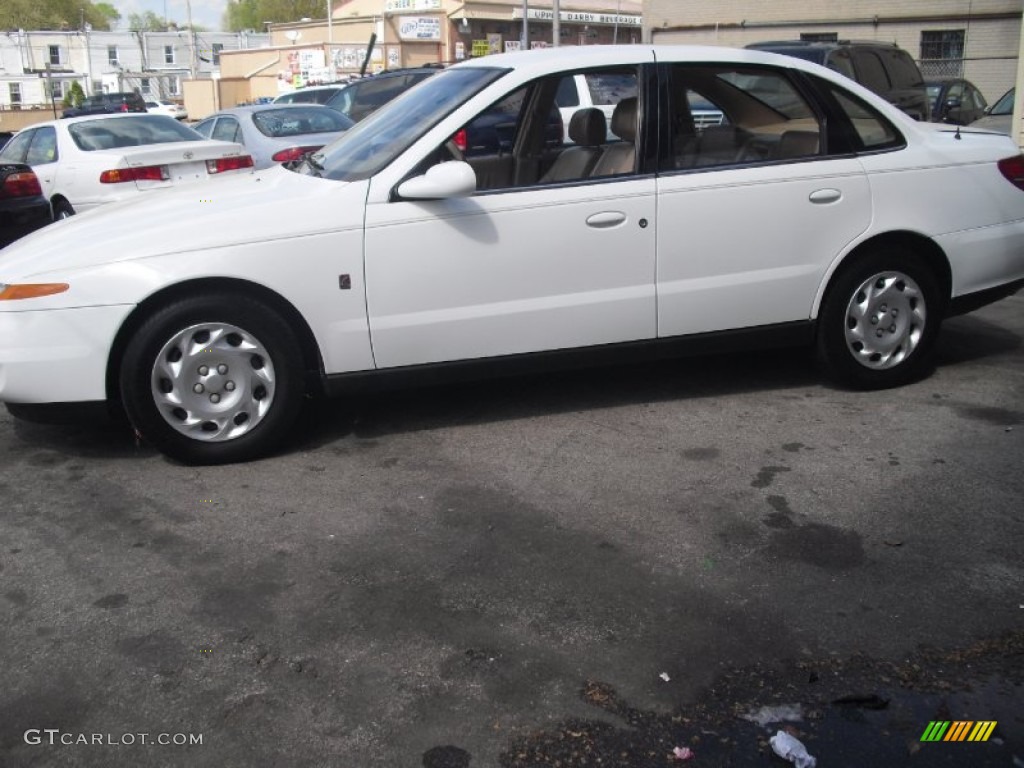 2000 L Series LS1 Sedan - Bright White / Medium Tan photo #6