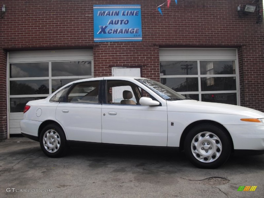 2000 L Series LS1 Sedan - Bright White / Medium Tan photo #11