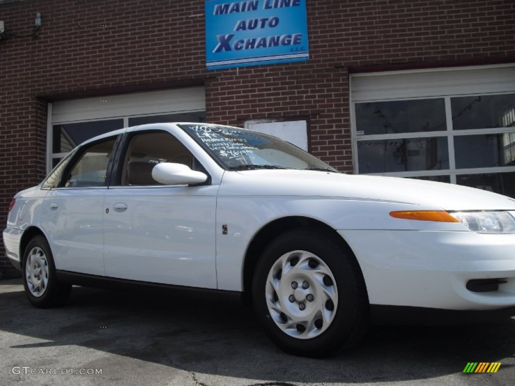 2000 L Series LS1 Sedan - Bright White / Medium Tan photo #12