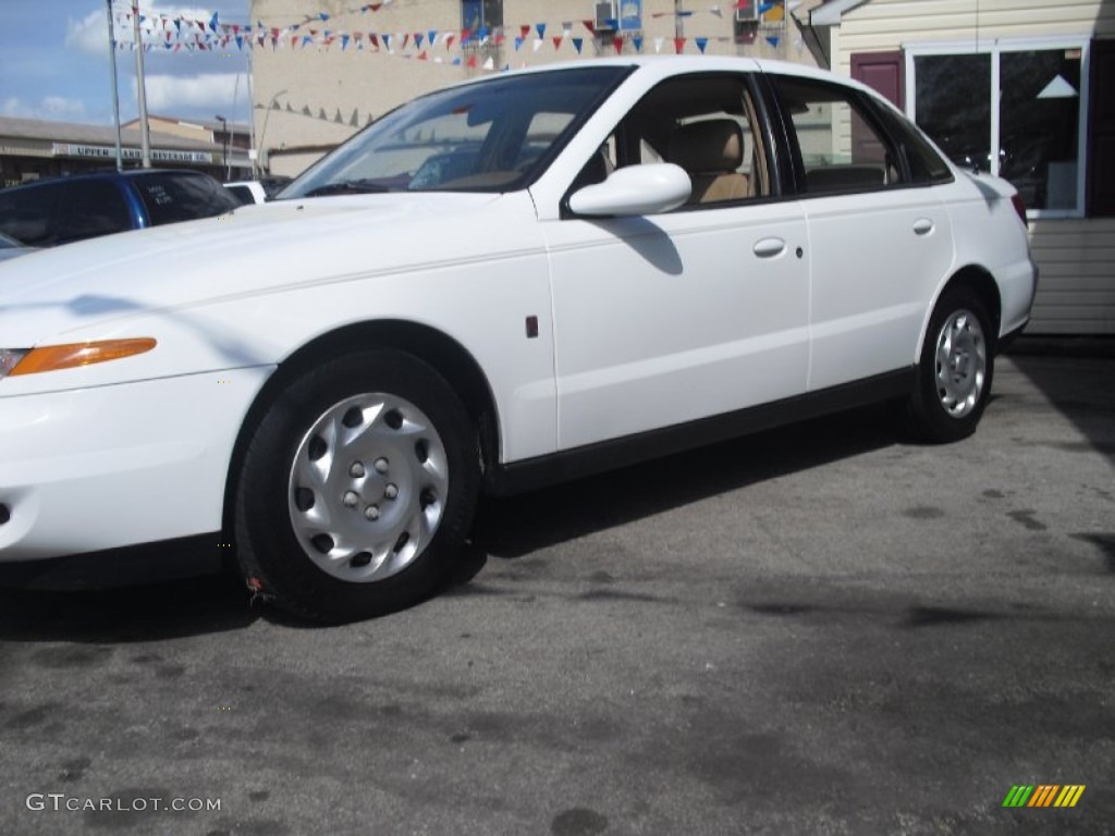 2000 L Series LS1 Sedan - Bright White / Medium Tan photo #14