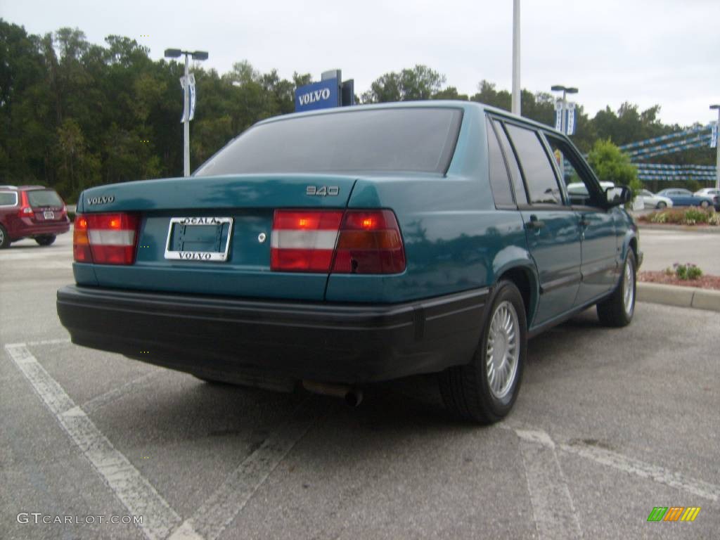 1994 940 Turbo Sedan - Blue Green Metallic / Tan photo #6