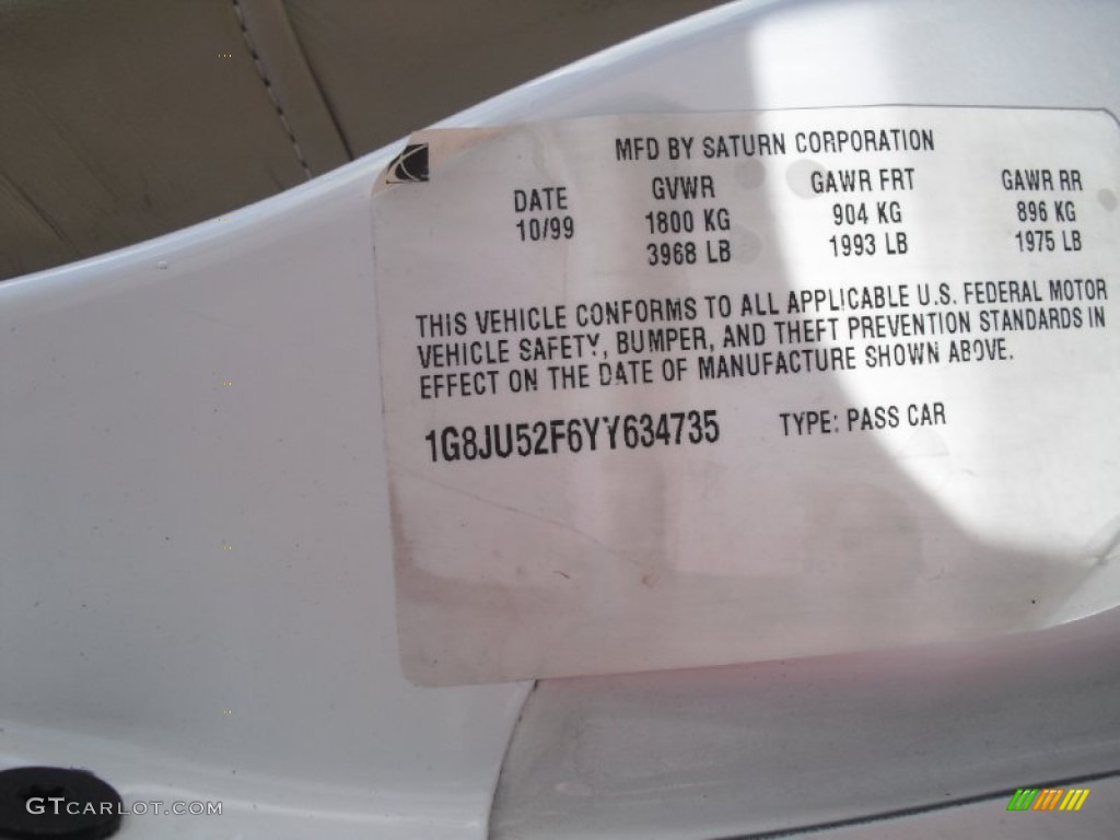 2000 L Series LS1 Sedan - Bright White / Medium Tan photo #68