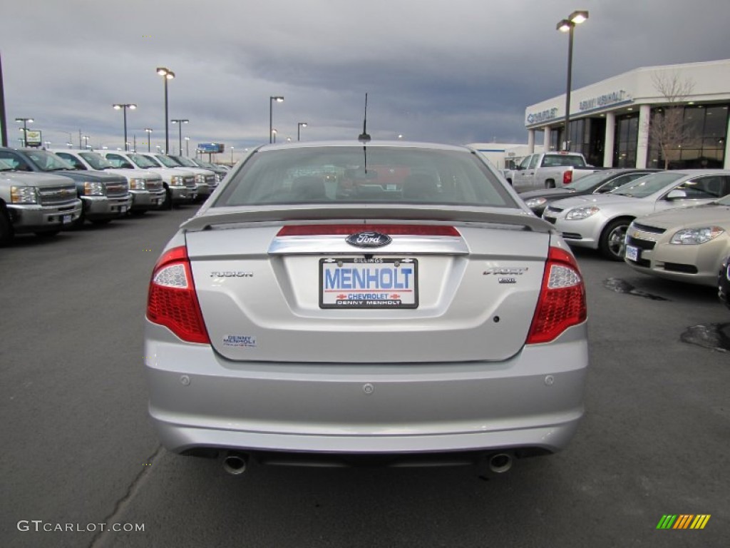 2010 Fusion Sport AWD - Brilliant Silver Metallic / Charcoal Black/Sport Black photo #6