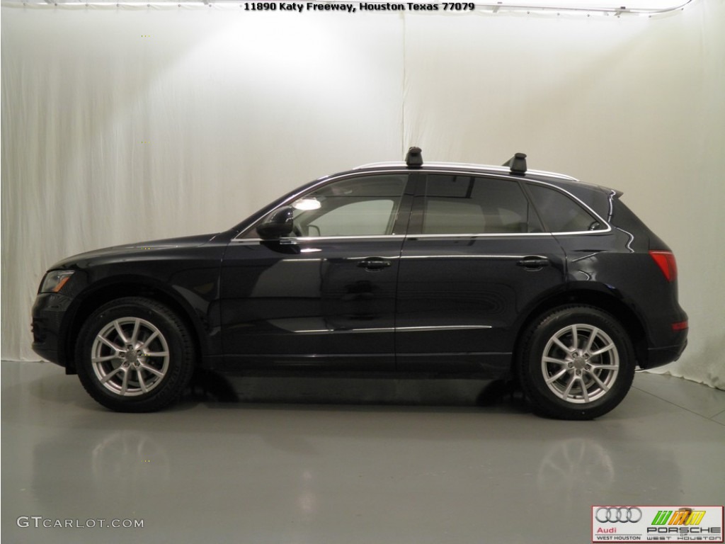 2009 Q5 3.2 Premium Plus quattro - Deep Sea Blue Pearl Effect / Light Gray photo #5