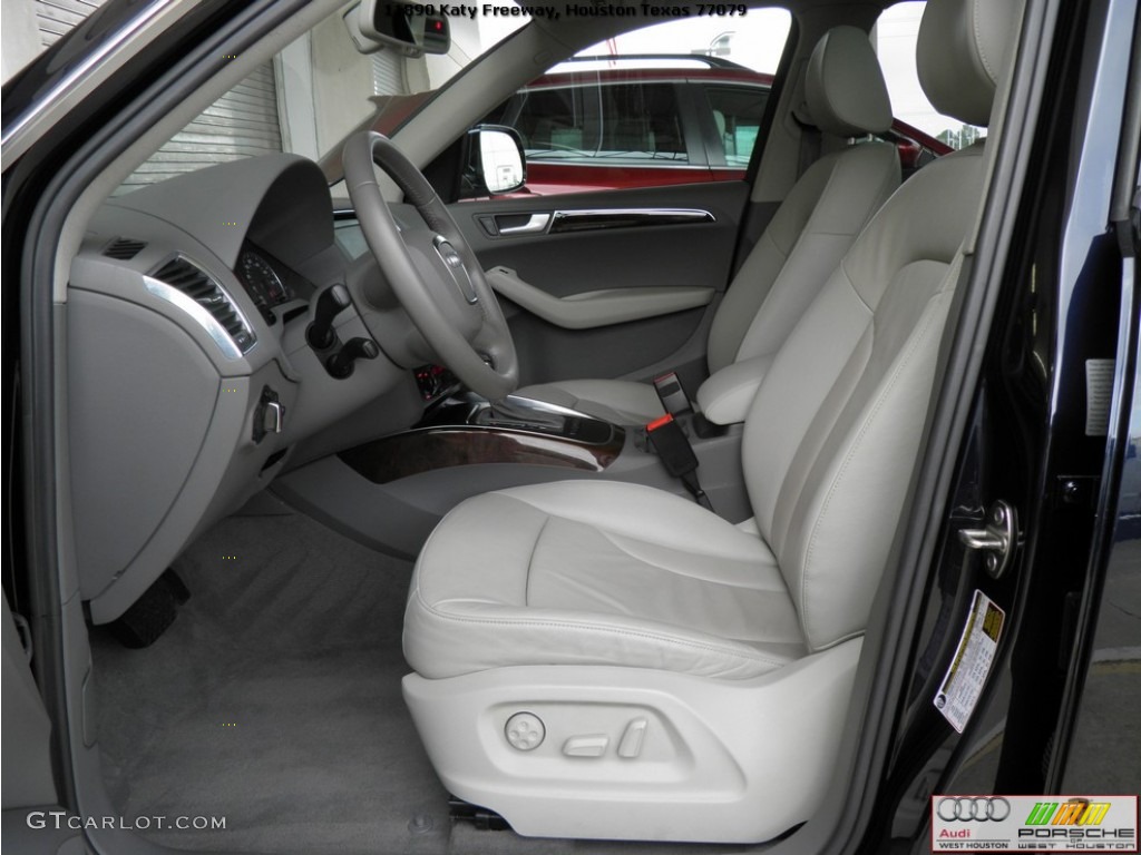 2009 Q5 3.2 Premium Plus quattro - Deep Sea Blue Pearl Effect / Light Gray photo #7