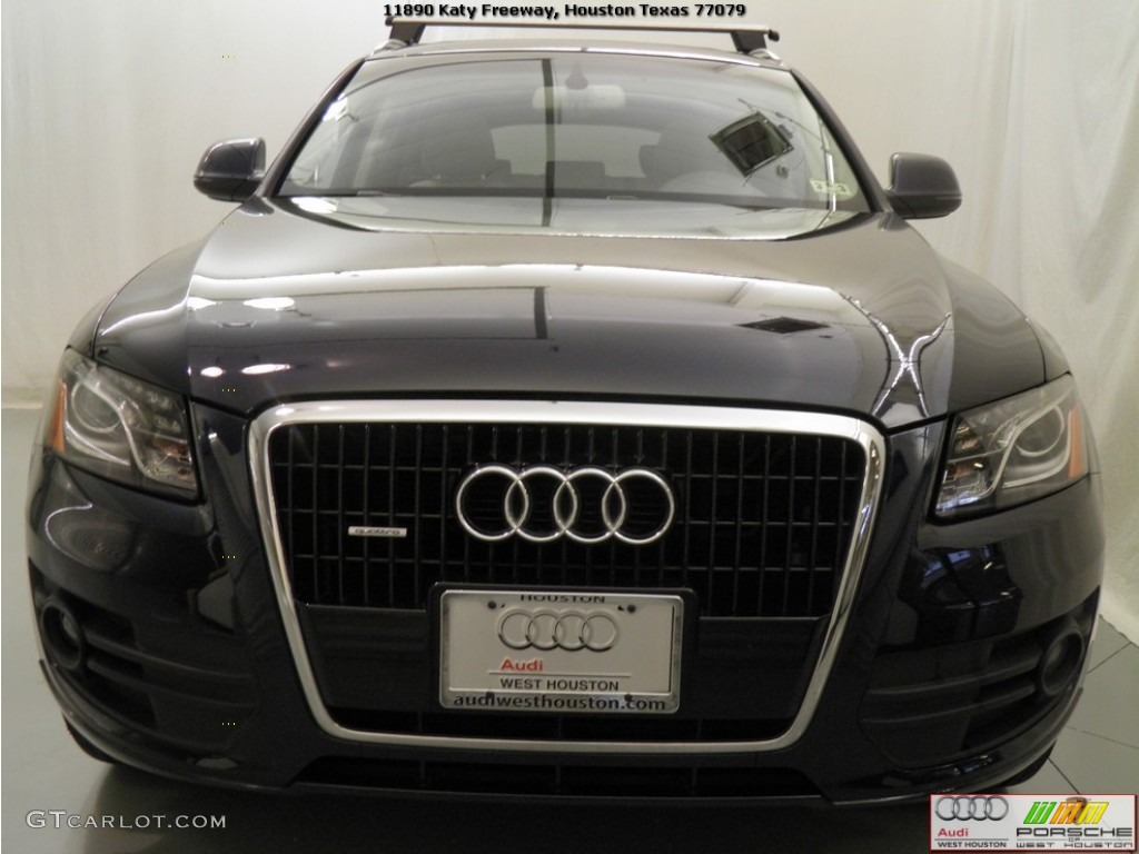 2009 Q5 3.2 Premium Plus quattro - Deep Sea Blue Pearl Effect / Light Gray photo #18