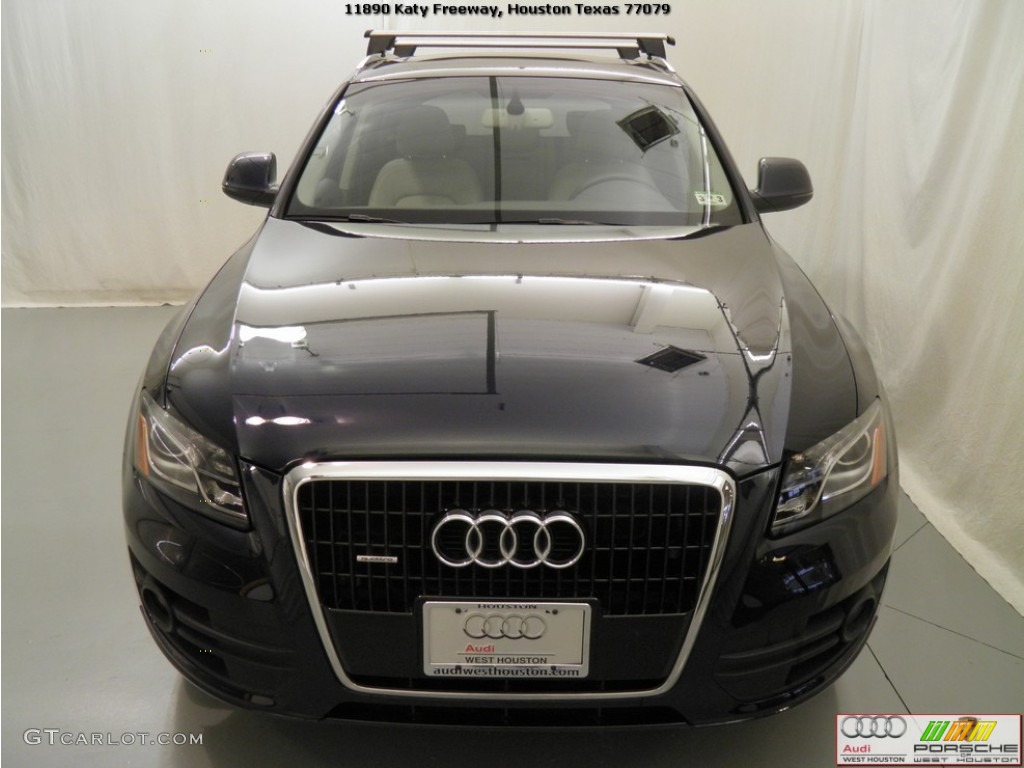 2009 Q5 3.2 Premium Plus quattro - Deep Sea Blue Pearl Effect / Light Gray photo #19