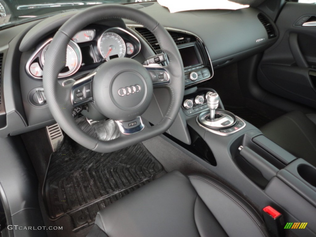 Black Interior 2012 Audi R8 4.2 FSI quattro Photo #61860375