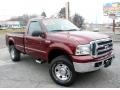 Dark Toreador Red Metallic 2005 Ford F250 Super Duty XLT Regular Cab 4x4 Exterior