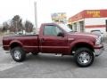  2005 F250 Super Duty XLT Regular Cab 4x4 Dark Toreador Red Metallic