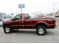 2005 Dark Toreador Red Metallic Ford F250 Super Duty XLT Regular Cab 4x4  photo #10