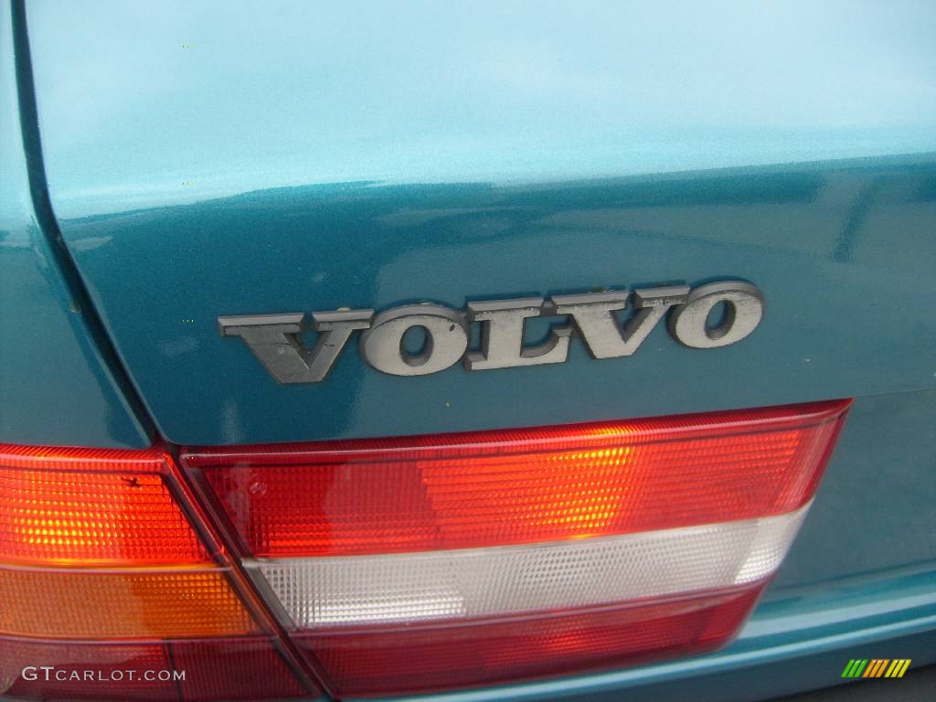1994 940 Turbo Sedan - Blue Green Metallic / Tan photo #9