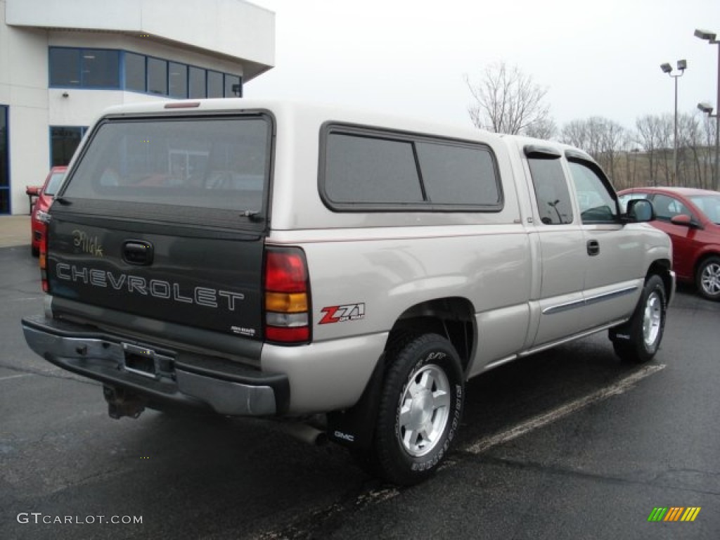 2005 Sierra 1500 SLE Extended Cab 4x4 - Silver Birch Metallic / Pewter photo #7