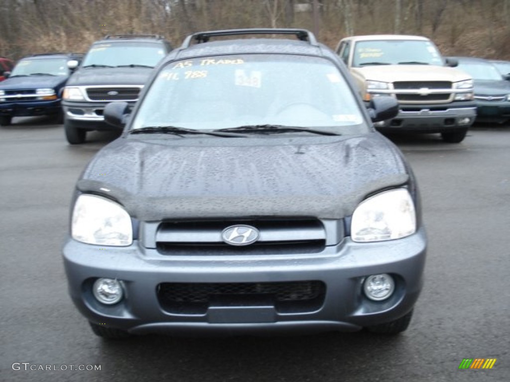 2005 Santa Fe LX 3.5 4WD - Moonlit Blue / Gray photo #2