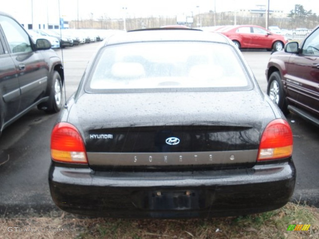 2000 Sonata  - Ebony Black / Beige photo #5