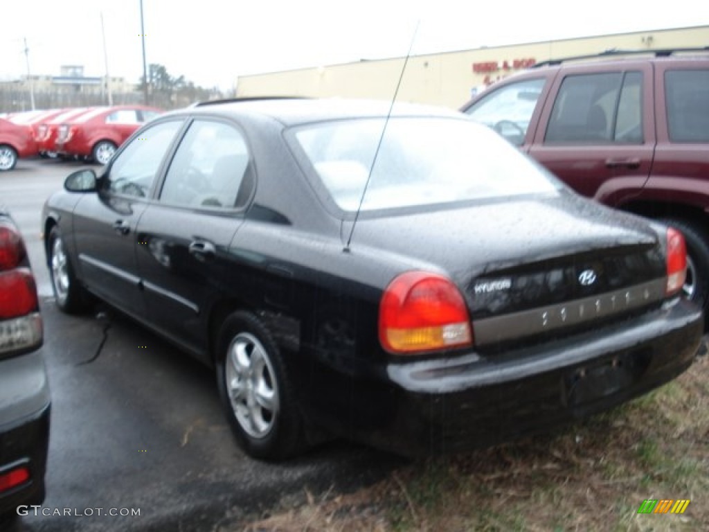 2000 Sonata  - Ebony Black / Beige photo #6