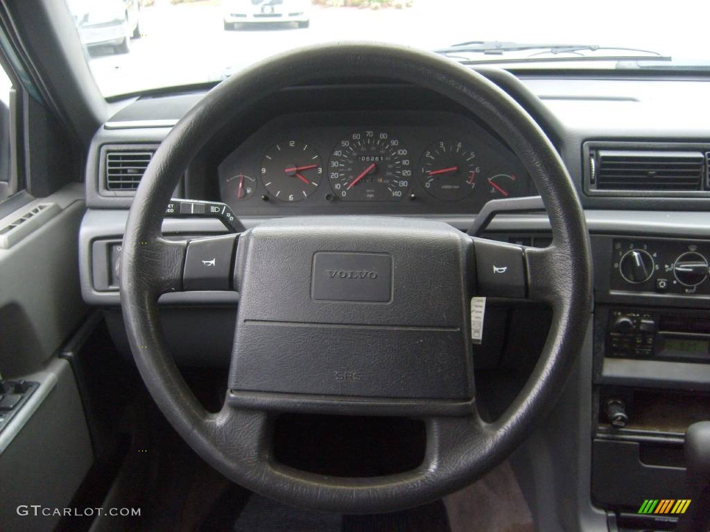 1994 940 Turbo Sedan - Blue Green Metallic / Tan photo #18