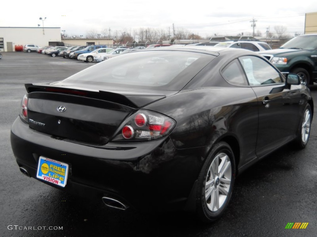 2008 Tiburon GS - Black Pearl / GS Black Cloth photo #2