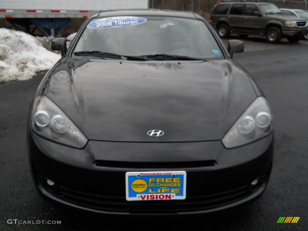 2008 Tiburon GS - Black Pearl / GS Black Cloth photo #18