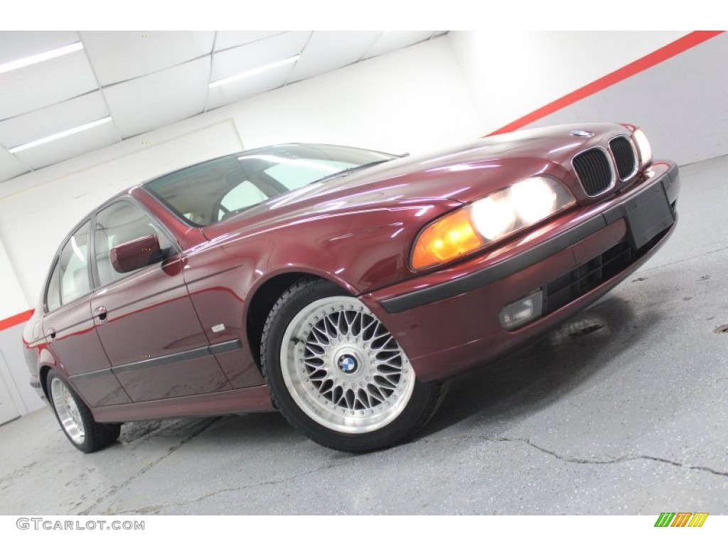 2000 5 Series 528i Sedan - Siena Red Metallic / Sand photo #1