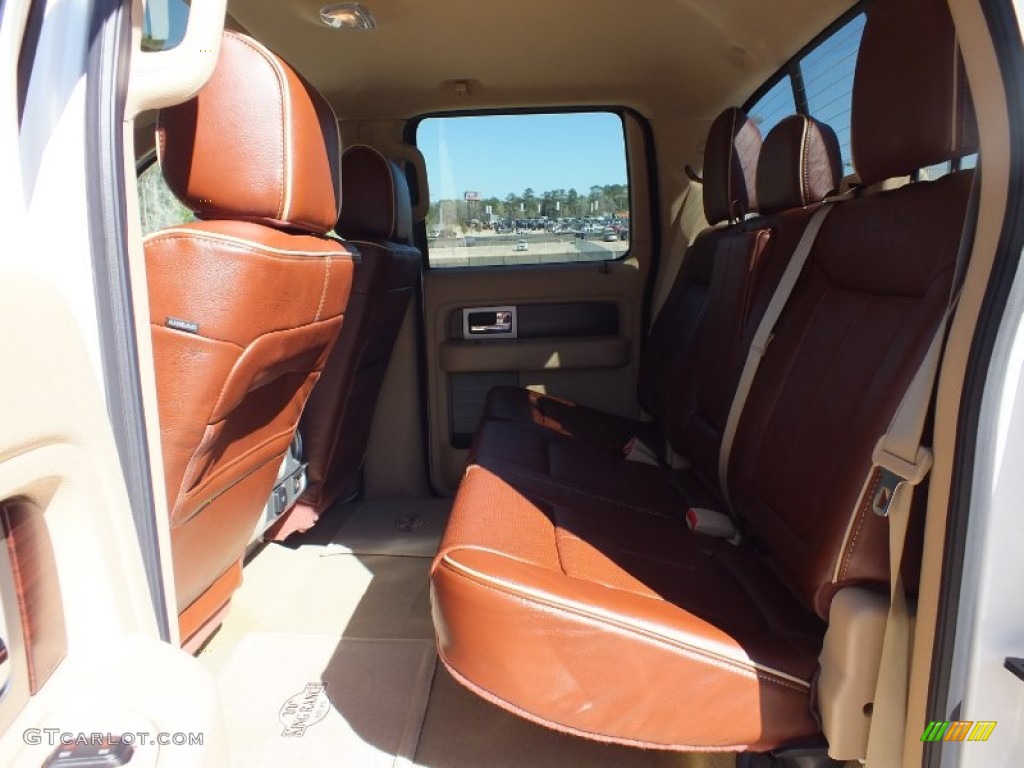 2012 F150 King Ranch SuperCrew 4x4 - White Platinum Metallic Tri-Coat / King Ranch Chaparral Leather photo #4