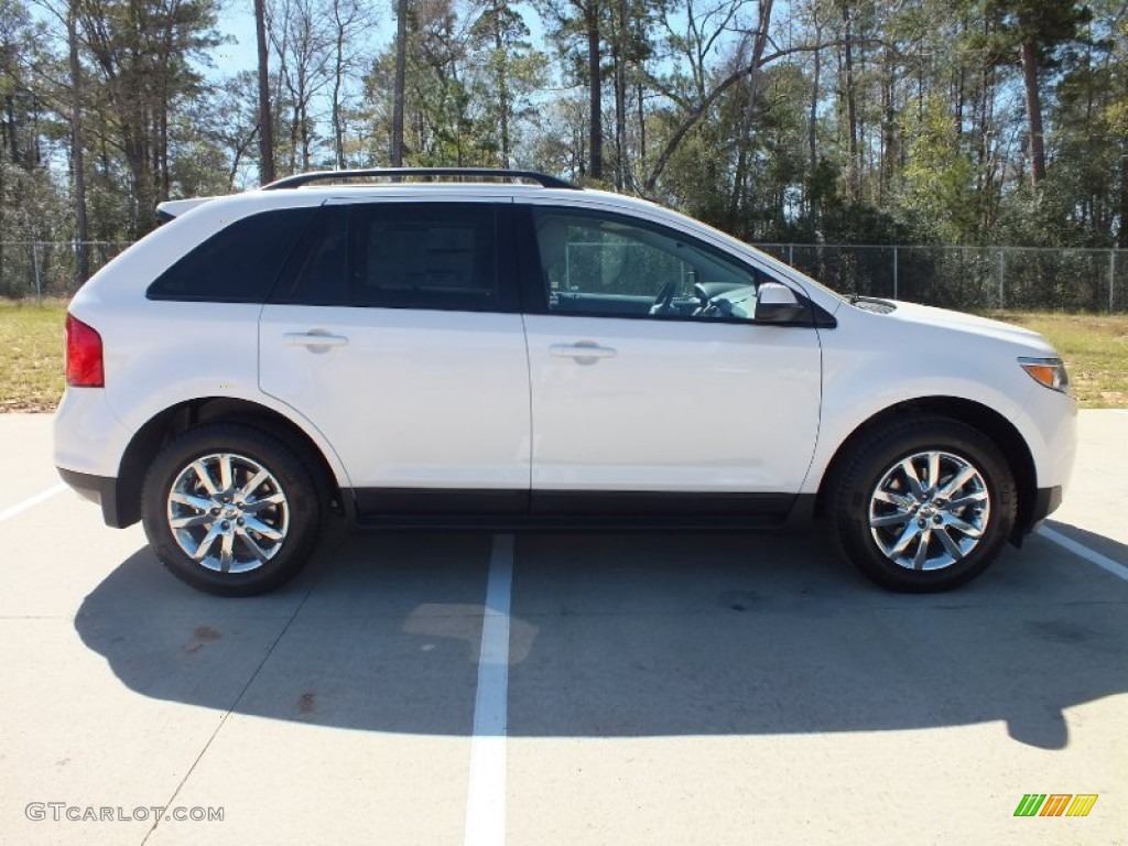 2012 Edge SEL EcoBoost - White Platinum Metallic Tri-Coat / Medium Light Stone photo #2
