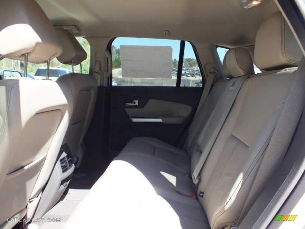 2012 Edge SEL EcoBoost - White Platinum Metallic Tri-Coat / Medium Light Stone photo #4