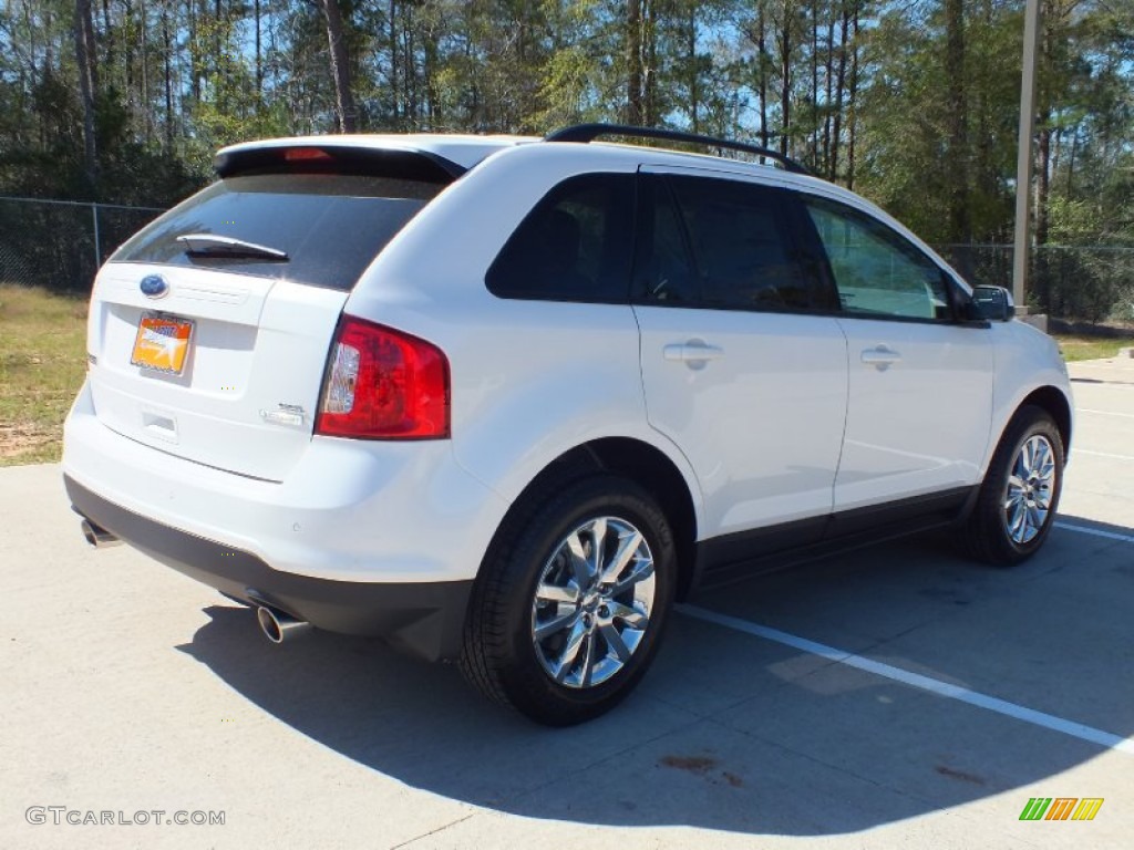 2012 Edge SEL EcoBoost - White Platinum Metallic Tri-Coat / Medium Light Stone photo #5