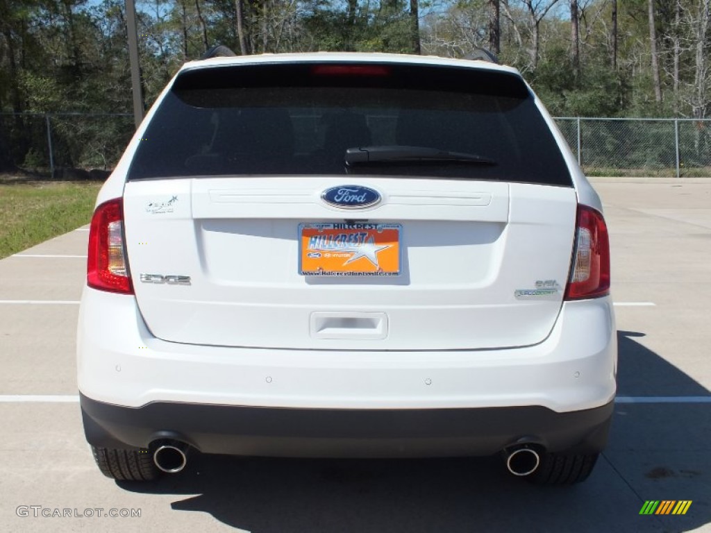 2012 Edge SEL EcoBoost - White Platinum Metallic Tri-Coat / Medium Light Stone photo #6