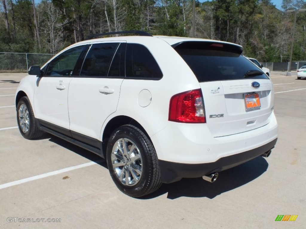 2012 Edge SEL EcoBoost - White Platinum Metallic Tri-Coat / Medium Light Stone photo #7