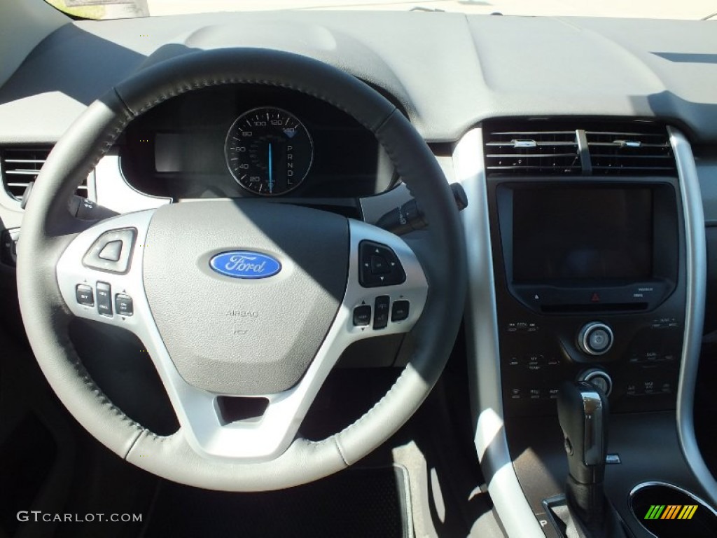 2012 Edge SEL EcoBoost - White Platinum Metallic Tri-Coat / Medium Light Stone photo #12