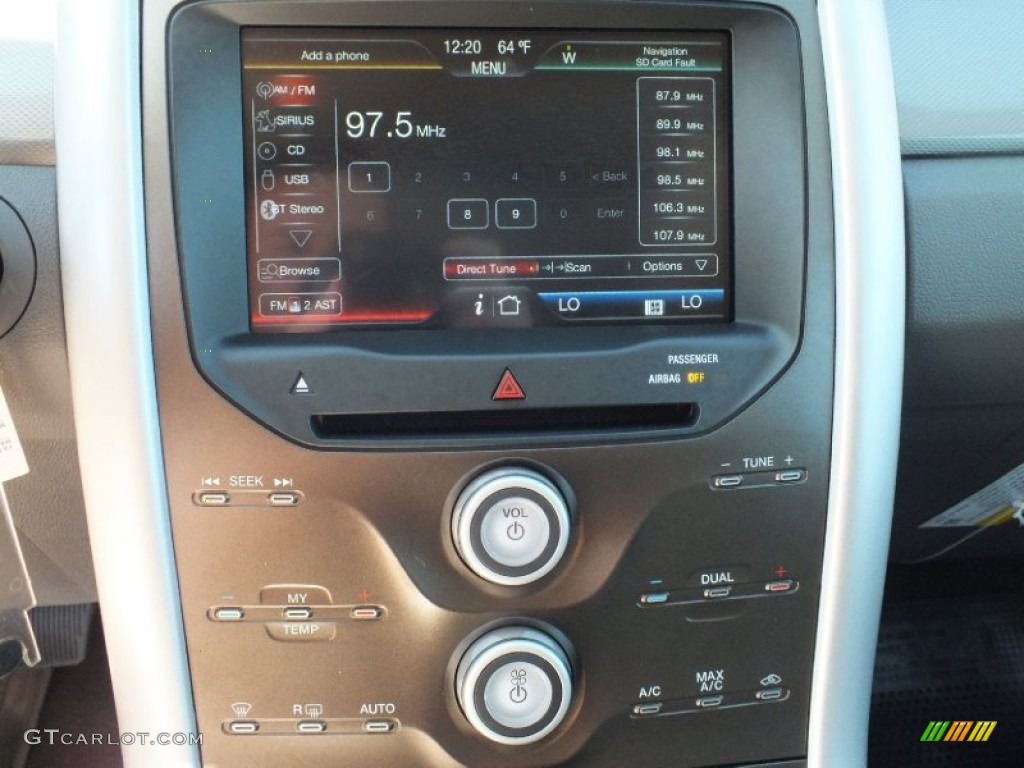 2012 Edge SEL EcoBoost - White Platinum Metallic Tri-Coat / Medium Light Stone photo #14