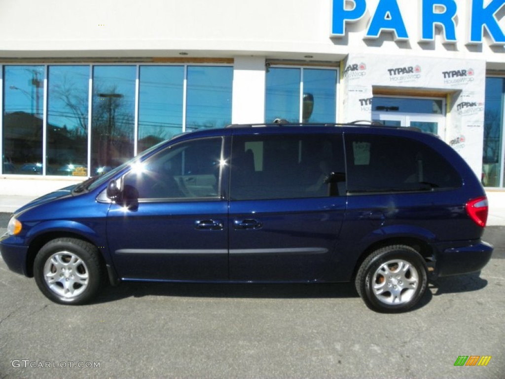 2003 Grand Caravan Sport - Midnight Blue Pearl / Taupe photo #22