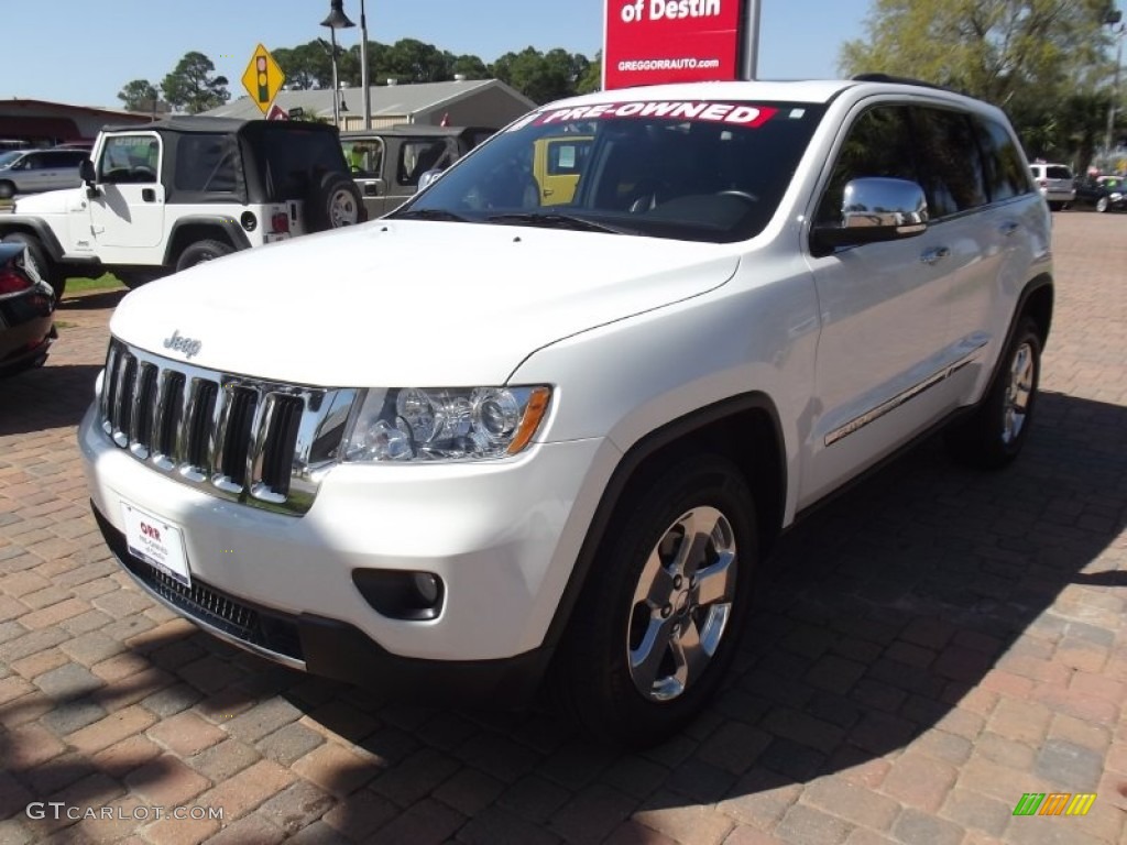 2011 Grand Cherokee Limited - Stone White / Black photo #1